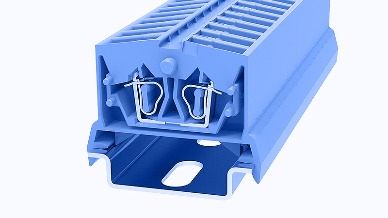 Фото WS2.5-DIN35-01P-12-00Z(H) Degson — Проходная клемма WS2.5-DIN35-01P-12-00Z(H)