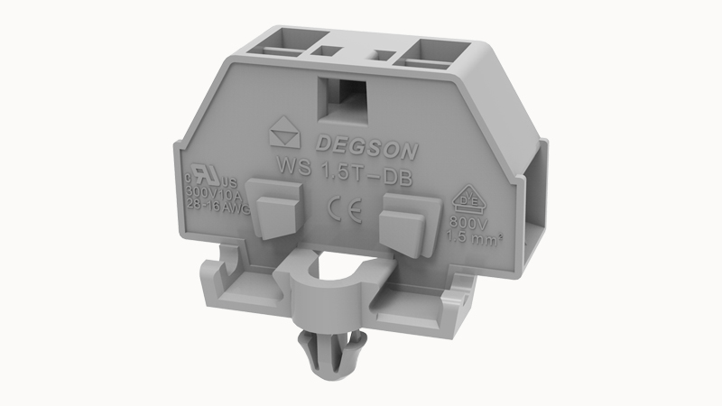 Фото WS1.5T-DB-01P-11-11Z(H) Degson — Проходная клемма (MINI) WS1.5T-DB-01P-11-11Z(H)