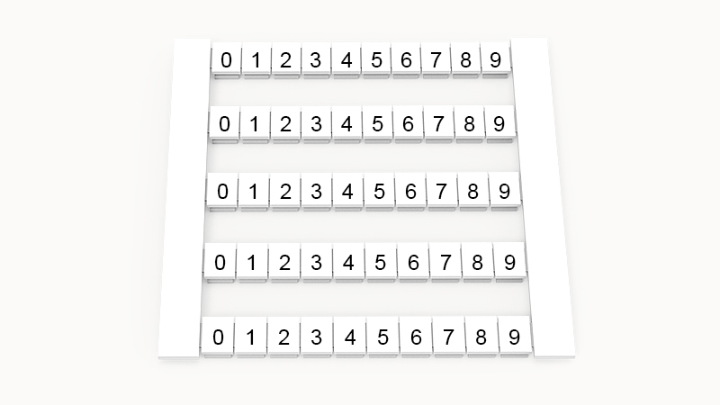 Маркировка (в кассетах) DEK5-50P-19-68Z(H)