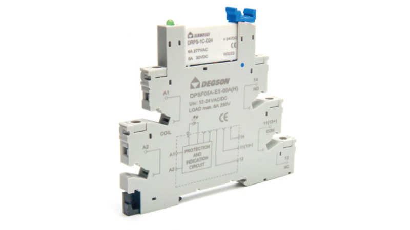 Фото DRPSS-1C-L-D24-06Z(H) Degson — Реле с колодкой DRPSS-1C-L-D24