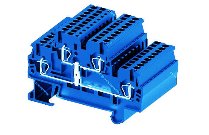 Фото TCD2.5-2-BU-PV SUPU — Этажная клемма TCD2.5-2-BU-PV