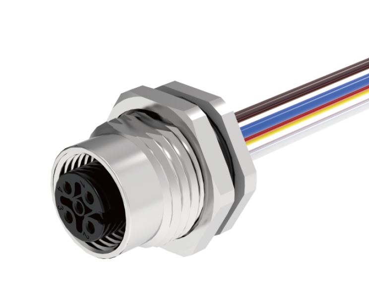 Фото M12A04C-FRHS-UC0.5 SUPU — Розеточный разъем в панель M12A04C-FRHS-UC0.5