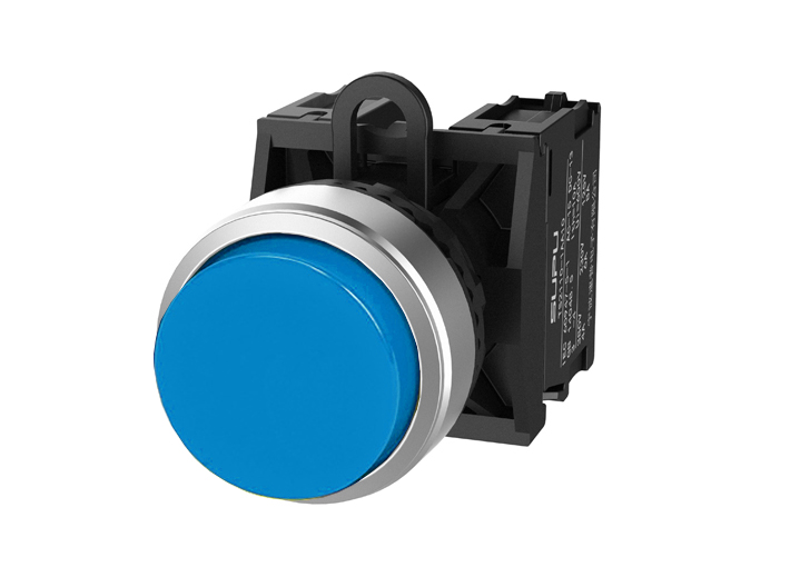 Фото TS2520-0BM40-S20 SUPU — Кнопка выпуклая (синяя) TS2520-0BM40-S20