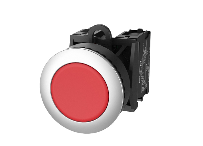 Фото TS2520-0CL10-S10 SUPU — Кнопка плоская (красная) TS2520-0CL10-S10