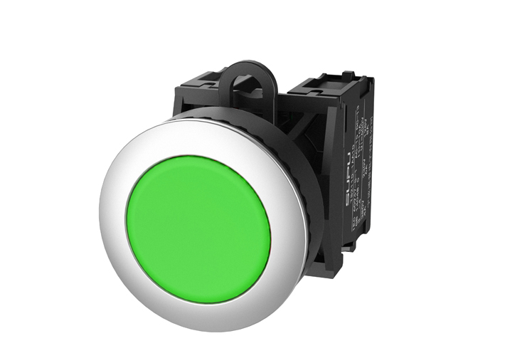 Фото TS2520-0CL20-S20 SUPU — Кнопка плоская (зеленая) TS2520-0CL20-S20