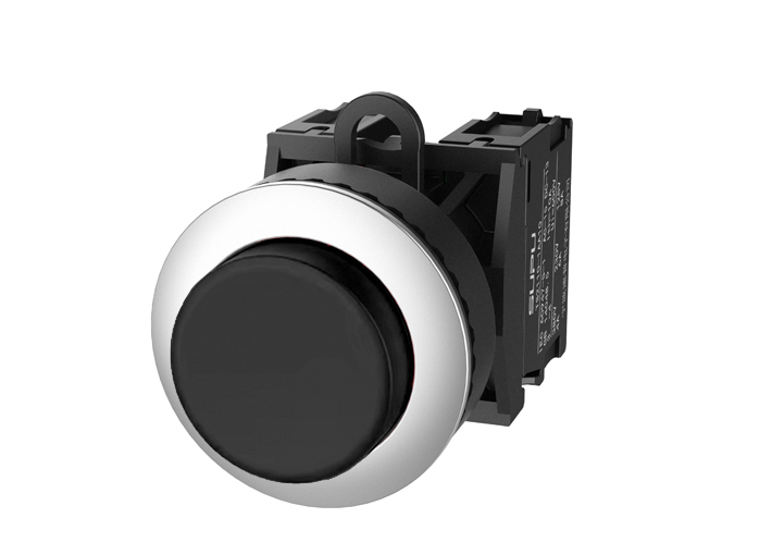 Фото TS2520-0DM60-S10 SUPU — Кнопка выпуклая (черная) TS2520-0DM60-S10