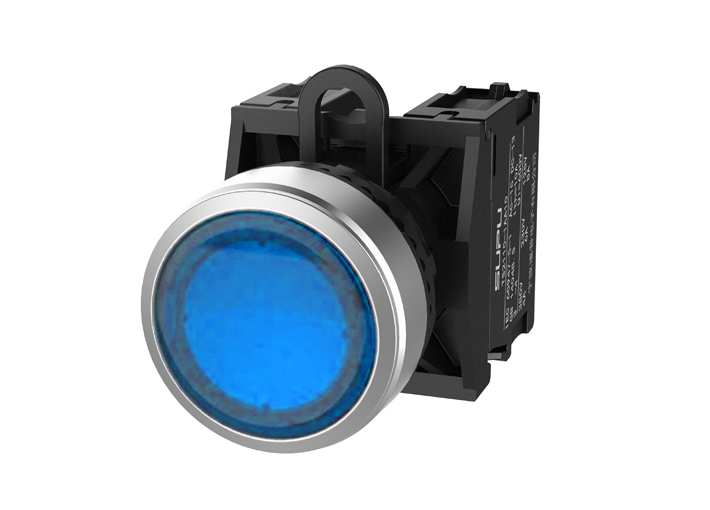 Фото TS2523-0CM40-R20 SUPU — Кнопка плоская (синяя) TS2523-0CM40-R20
