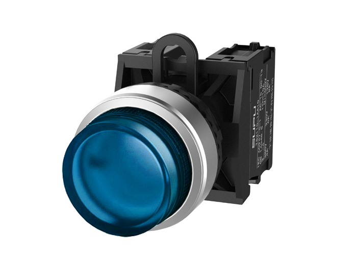 Фото TS2527-0BL40-S10 SUPU — Кнопка выпуклая (синяя) TS2527-0BL40-S10