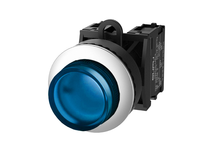 Фото TS2527-0DM40-S20 SUPU — Кнопка выпуклая (синяя) TS2527-0DM40-S20