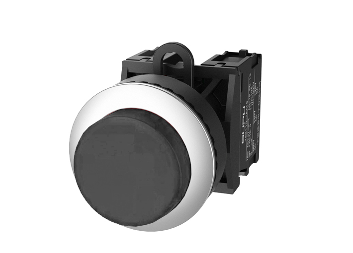 Фото TS2530-0BL60-R20 SUPU — Кнопка выпуклая (черная) TS2530-0BL60-R20