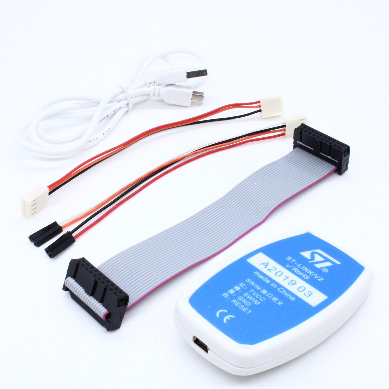 Фото ST-LINK/V2 [СN VERSION] ST Microelectronics — ST-LINK/V2 (CN VERSION) — Оценочные и отладочные платы — ST Microelectronics