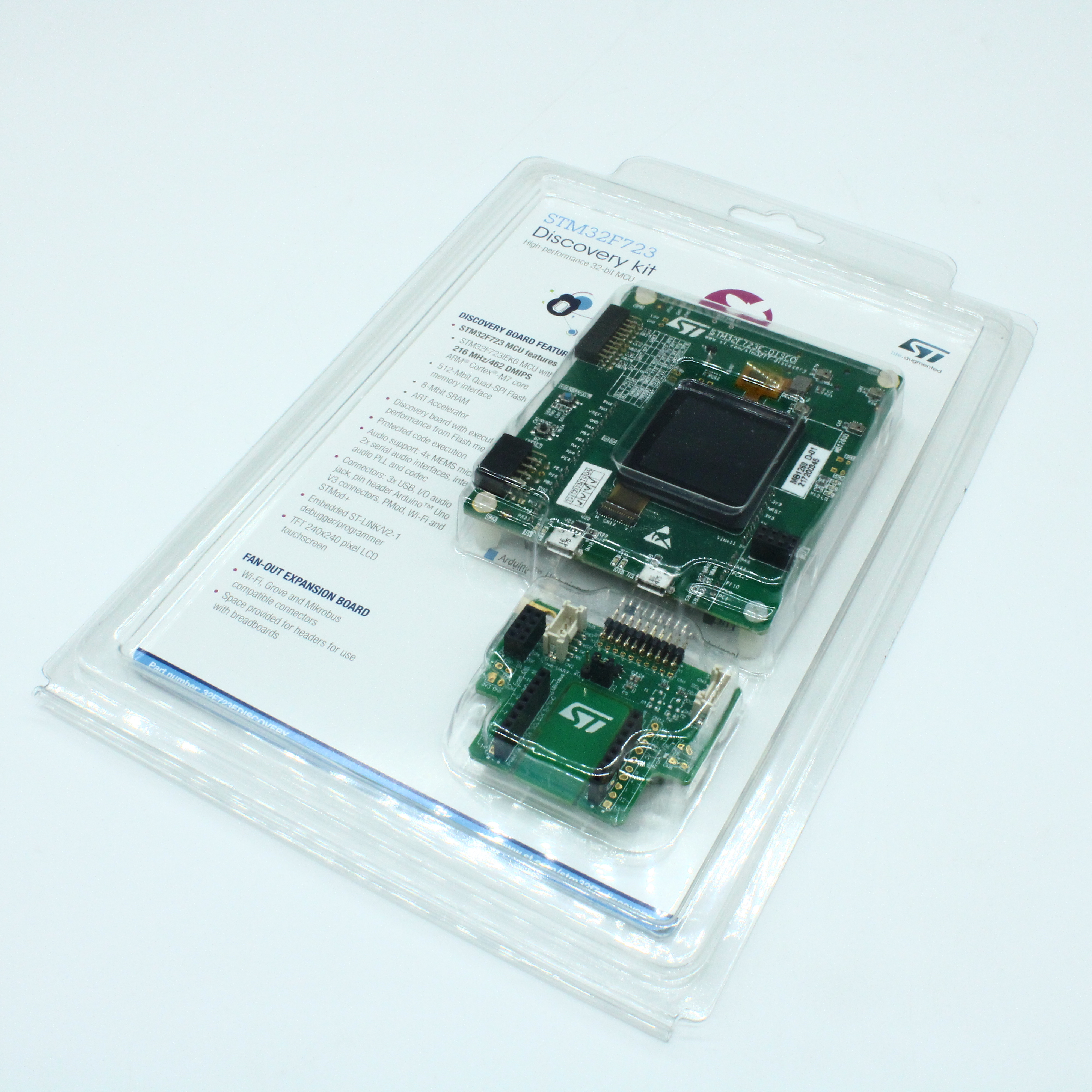 Фото STM32F723E-DISCO ST Microelectronics — STM32F723E-DISCO — Оценочные и отладочные платы — ST Microelectronics