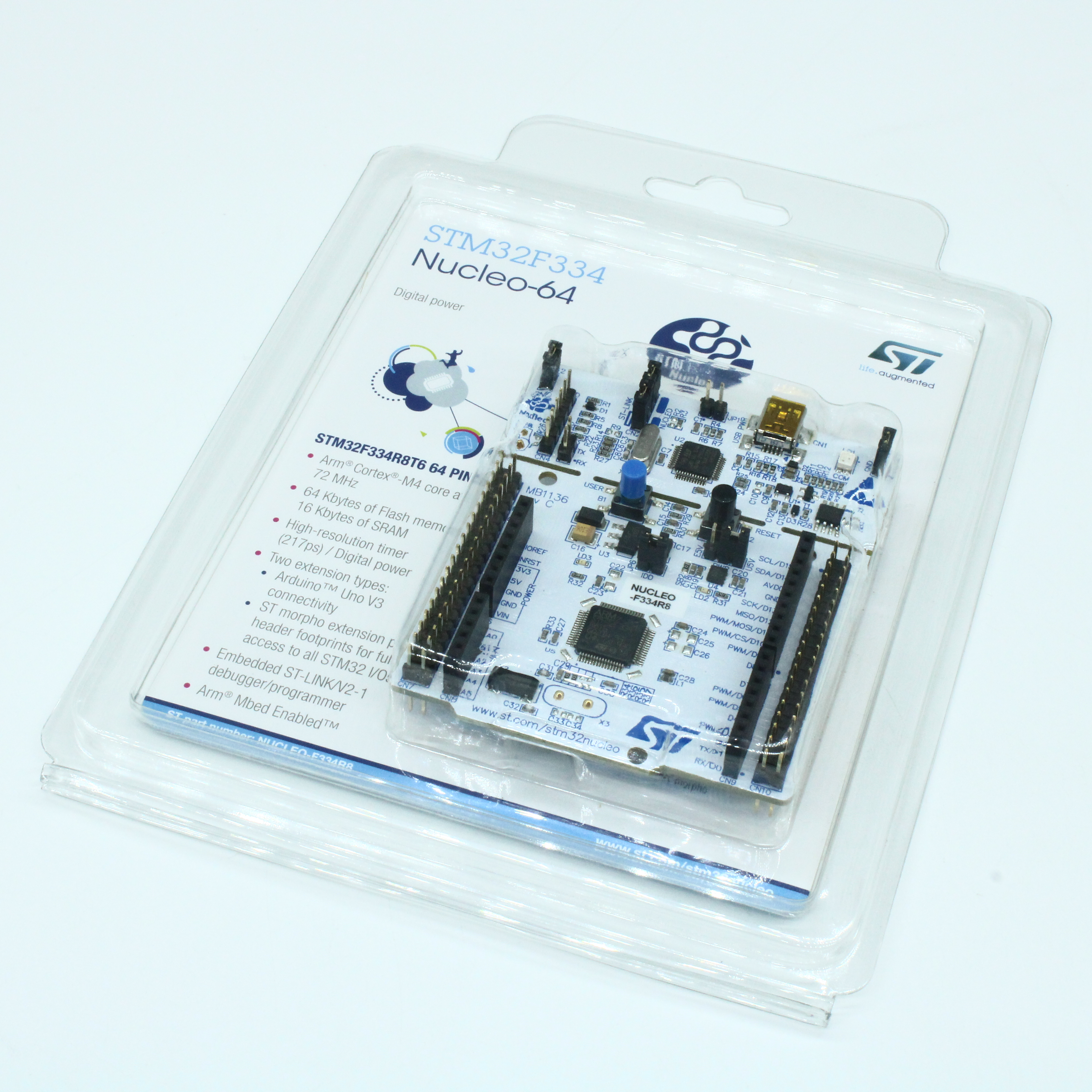 Фото NUCLEO-F334R8 ST Microelectronics — NUCLEO-F334R8 — Оценочные и отладочные платы — ST Microelectronics