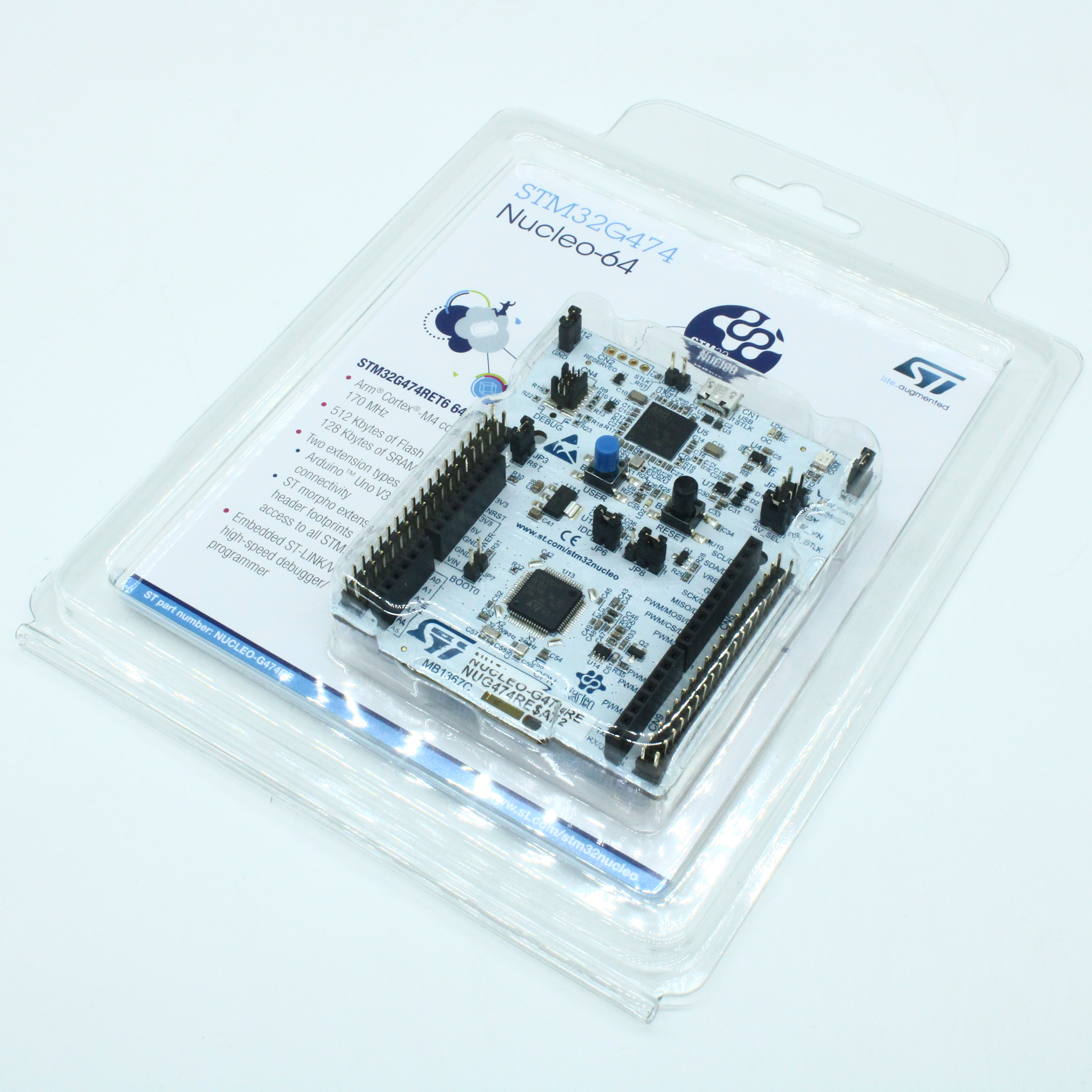 Фото NUCLEO-G474RE ST Microelectronics — NUCLEO-G474RE — Оценочные и отладочные платы — ST Microelectronics
