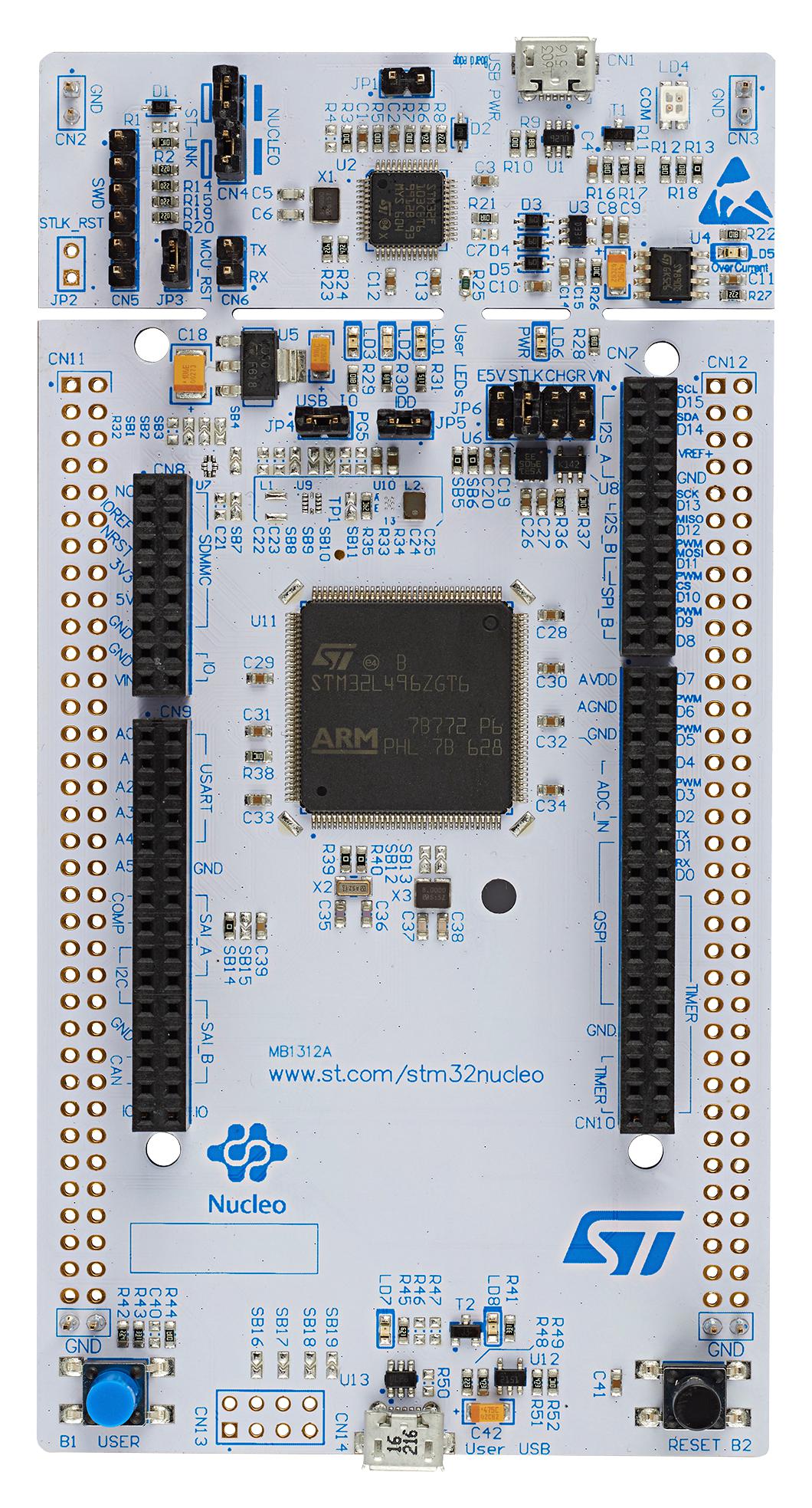 Фото NUCLEO-L496ZG ST Microelectronics — NUCLEO-L496ZG — Оценочные и отладочные платы — ST Microelectronics