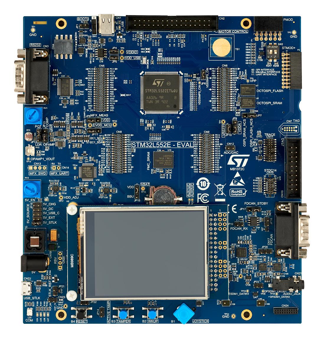 Фото STM32L552E-EV ST Microelectronics — STM32L552E-EV — Оценочные и отладочные платы — ST Microelectronics