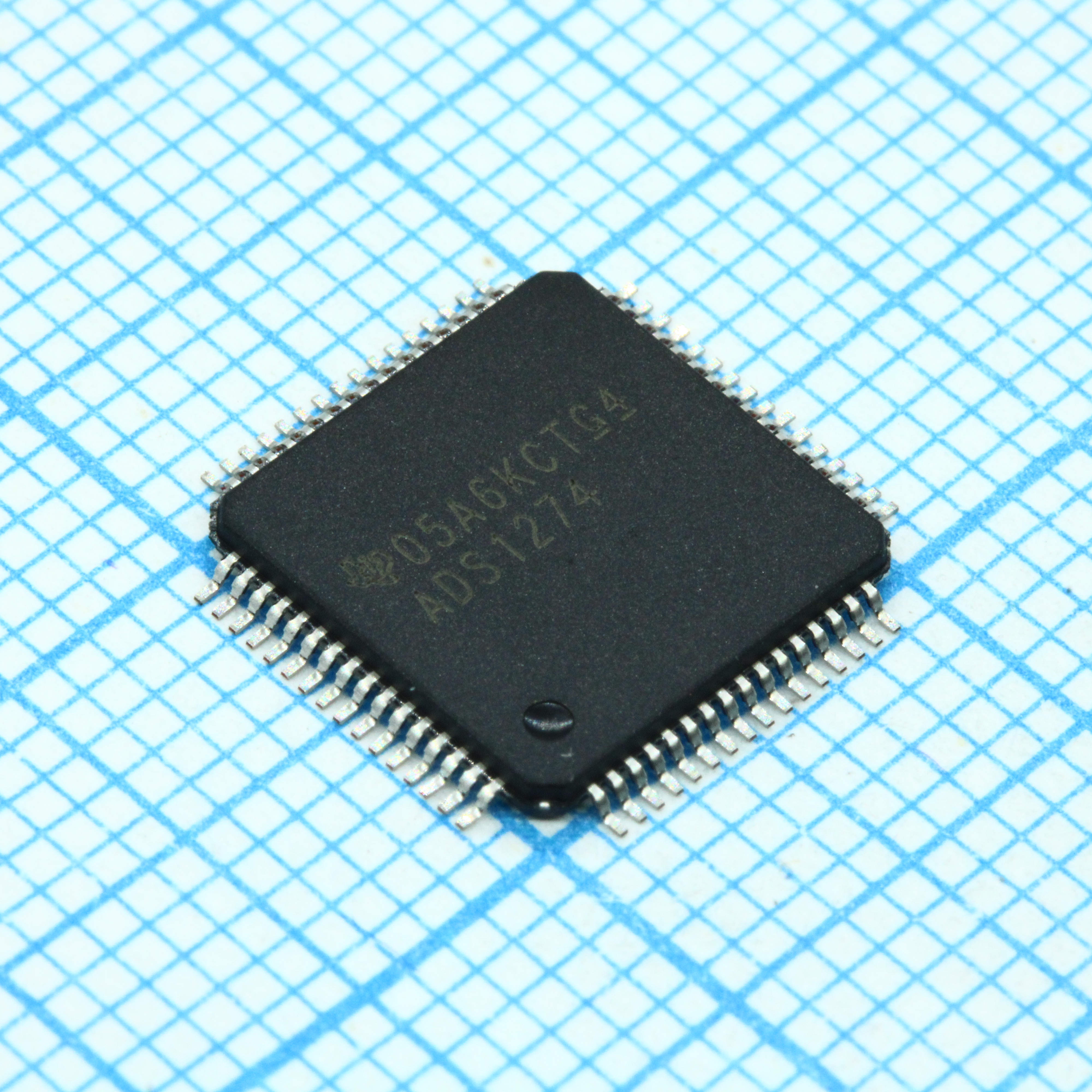 Фото ADS1274IPAPR Texas Instruments — ADS1274IPAPR — Аналого-Цифровые Преобразователи (АЦП) — Texas Instruments
