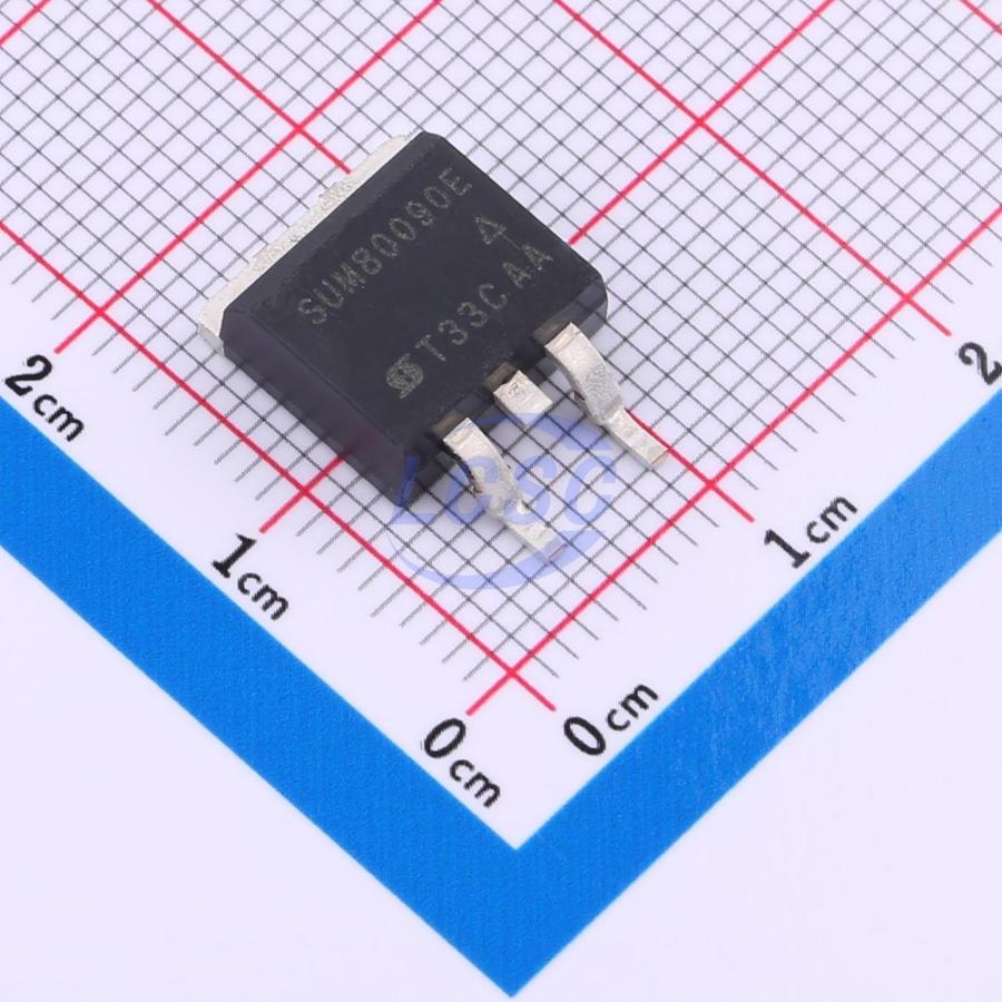 Фото SUM80090E-GE3 VISHAY — SUM80090E-GE3 — Одиночные MOSFET транзисторы — VISHAY