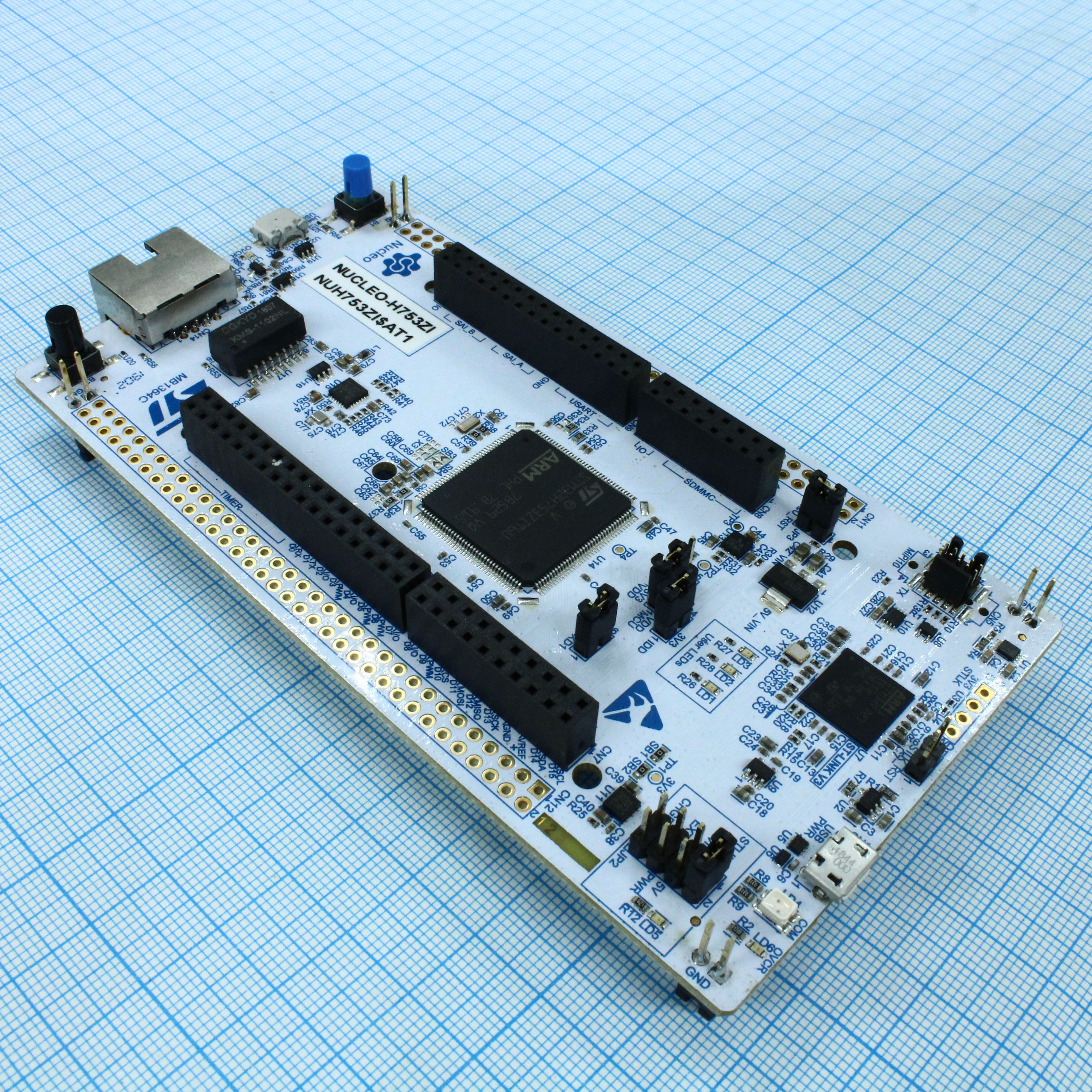 Фото NUCLEO-H753ZI ST Microelectronics — NUCLEO-H753ZI — Оценочные и отладочные платы — ST Microelectronics