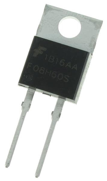 Фото FFP08H60STU ON Semiconductor — FFP08H60STU — Одиночные диоды — ON Semiconductor
