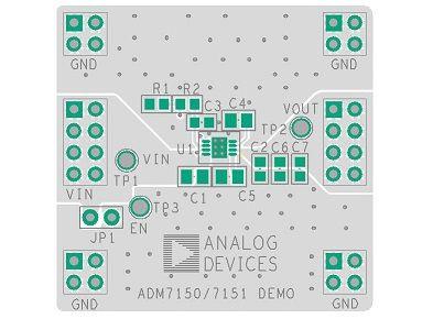 Фото ADM7150CP-EVALZ Analog Devices, Inc. — ADM7150CP-EVALZ — Стабилизаторы линейные — Analog Devices, Inc.