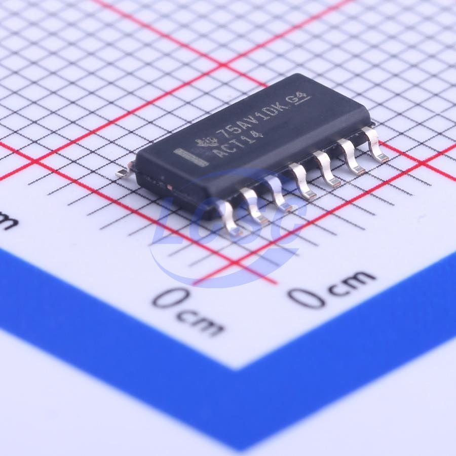 Фото SN74ACT14DR Texas Instruments — SN74ACT14DR — Микросхемы ТТЛ (серия 74) — Texas Instruments