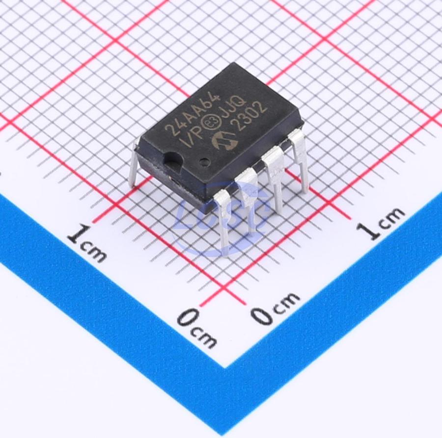 Фото 24AA64-I/P Microchip Technology Inc. — 24AA64-I/P — EEPROM память — Microchip Technology Inc.