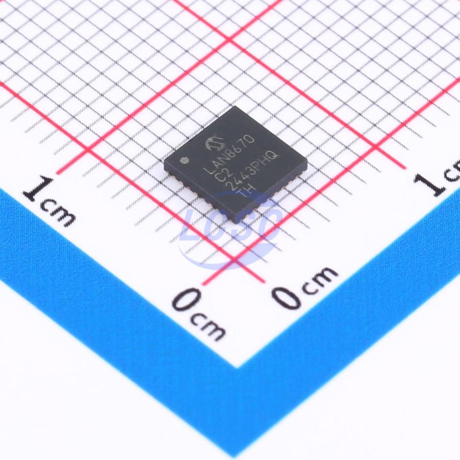 Фото LAN8670C2-E/LMX Microchip Technology Inc. — LAN8670C2-E/LMX — Телекоммуникационные интерфейсы — Microchip Technology Inc.