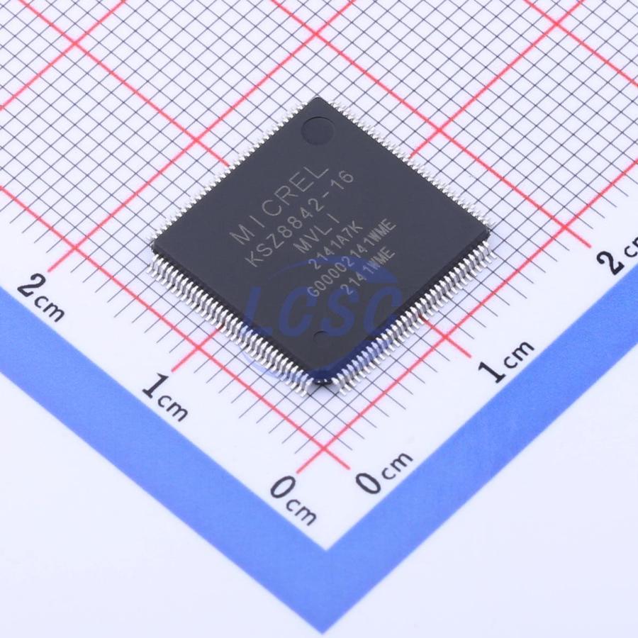 Фото KSZ8842-16MVLI-TR Microchip Technology Inc. — KSZ8842-16MVLI-TR — Телекоммуникационные интерфейсы — Microchip Technology Inc.