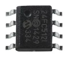 Фото 24FC512-I/SN Microchip Technology Inc. — 24FC512-I/SN — EEPROM память — Microchip Technology Inc.