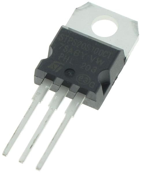 Фото STPS20S100CT ST Microelectronics — STPS20S100CT — Одиночные диоды Шоттки — ST Microelectronics