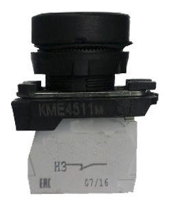 КМЕ 4101м УХЛ3, красный, 0но+1нз, цилиндр, IP40, выключатель кнопочный  (ЭТ)