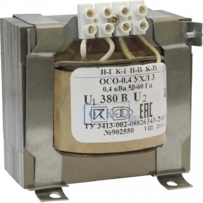 ОСО-0,4 УХЛ3 380/12, IP00, трансформатор