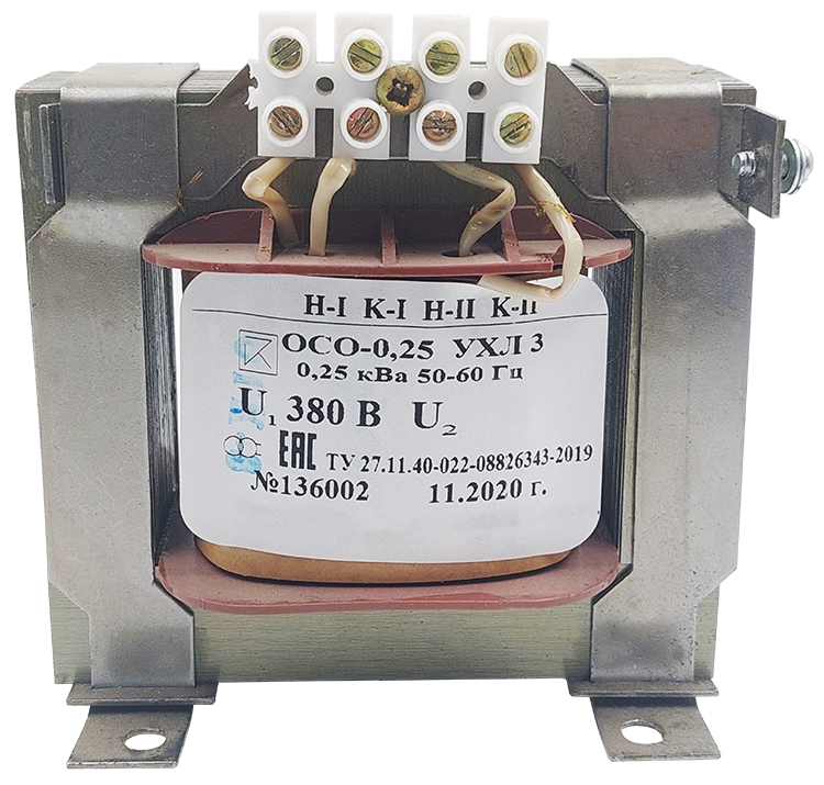 ОСО-0,25 УХЛ3 380/42, IP00, трансформатор