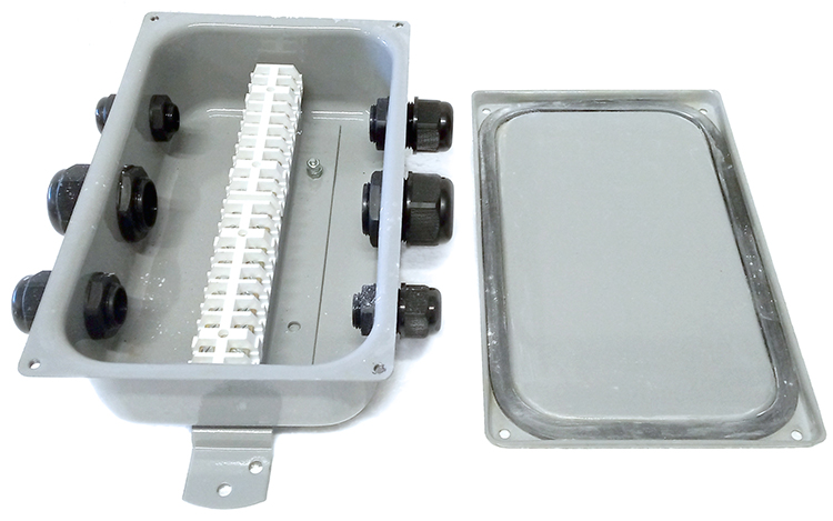 КС-20 У2, 20 клемм, IP65 (пластиковые вводы MG), коробка клеммная