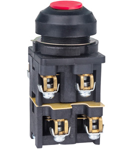 КЕ-082 У2 исп.5, красный, 4р, цилиндр, IP54, 10А, 660В, выключатель кнопочный  (ЭТ)