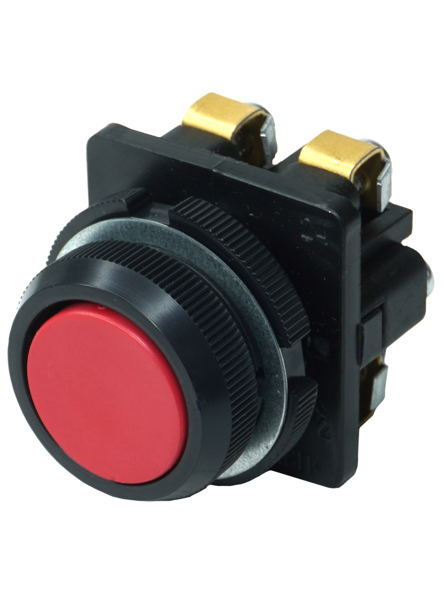 КЕ-011 У3 исп.3, красный, 2р, цилиндр, IP40, 10А ,660В, выключатель кнопочный  (ЭТ)