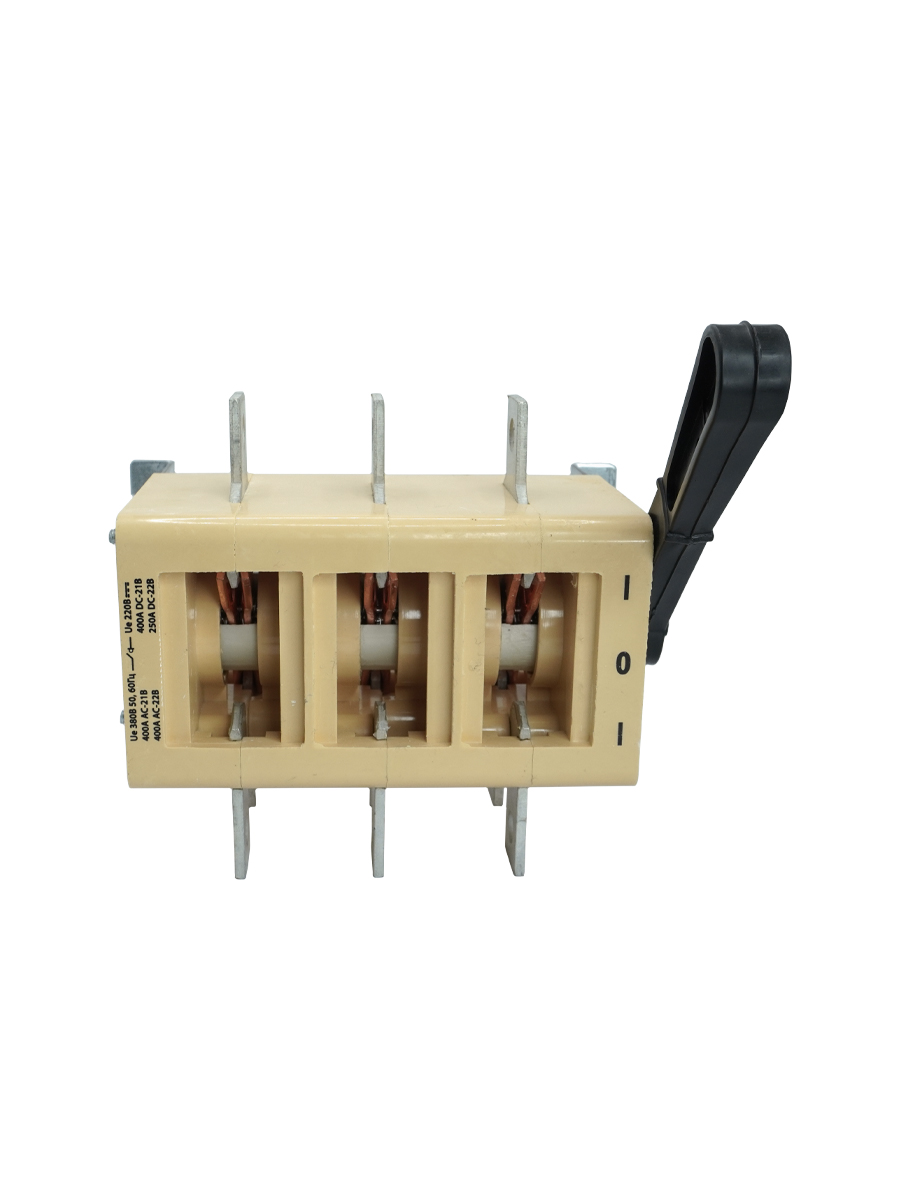 ВР32-37 А 70220-00 УХЛ3, 400А, несъёмная боковая рукоятка, 3-х полюсный на два направления, IP00, выключатель-разъединитель  (ЭТ)