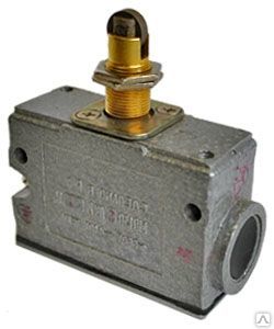 МП 1313 У2 исп.01, IP54, толкатель с продольным расположением ролика, комбинированный, винт, микровыключатель  