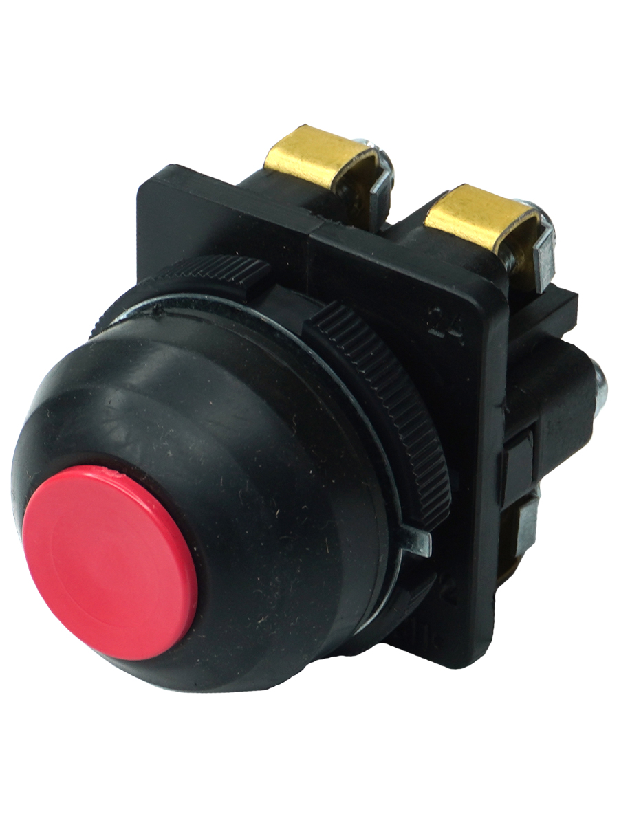 КЕ-081 У2 исп.2, красный, 1з+1р, цилиндр, IP54, 10А, 660В, выключатель кнопочный  (ЭТ)