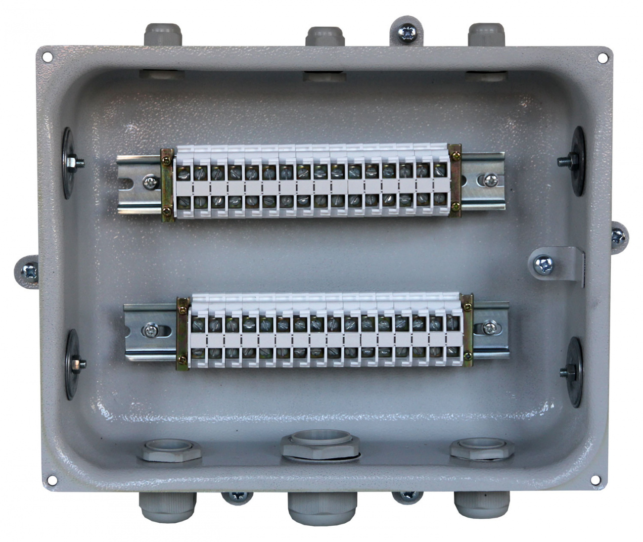 КЗНС-32 У2, 32 зажима, IP54 (пластиковые вводы PG), коробка клеммная