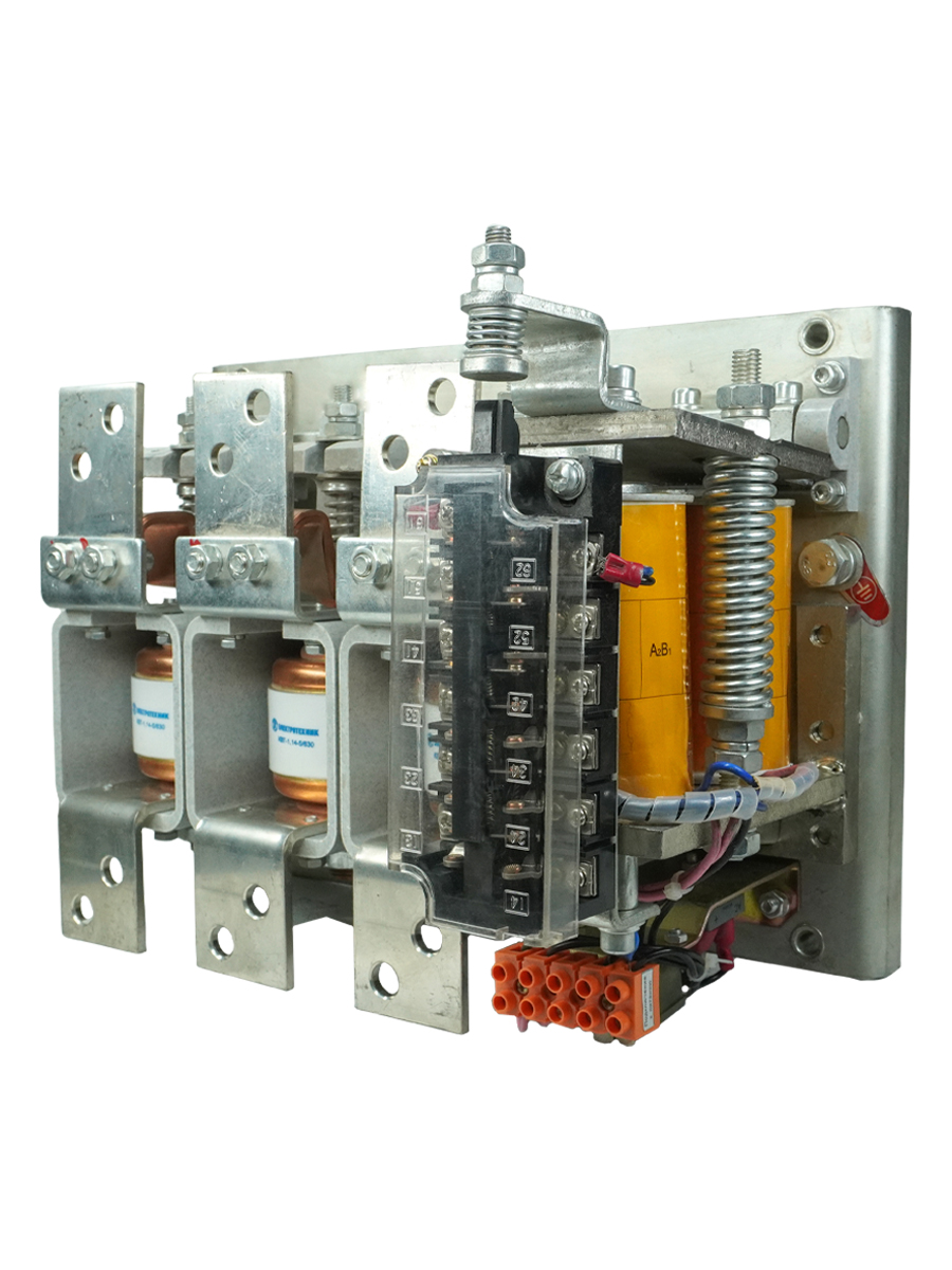 КВТ-1,14-5/630-3 У3, трёхполюсный, 630А, 110В AC/DC, 3з+2р, нереверсивный, без реле, IP00, контактор вакуумный  (ЭТ)