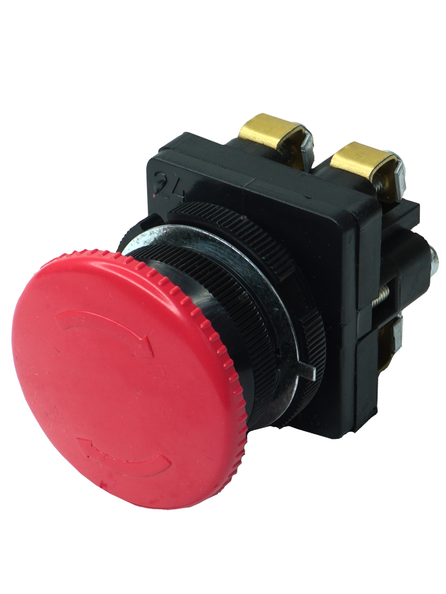 КЕ-141 У2 исп.3, красный, 2р, гриб с фиксацией, IP54, 10А, 660В, выключатель кнопочный  (ЭТ)