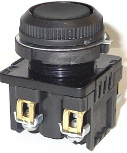 КЕ-181 У2 исп.1, черный, 2з, цилиндр, IP54, 10А ,660В, выключатель кнопочный  (ЭТ)