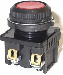 КЕ-181 У2 исп.5, красный, 1р, цилиндр, IP54, 10А ,660В, выключатель кнопочный  (ЭТ)