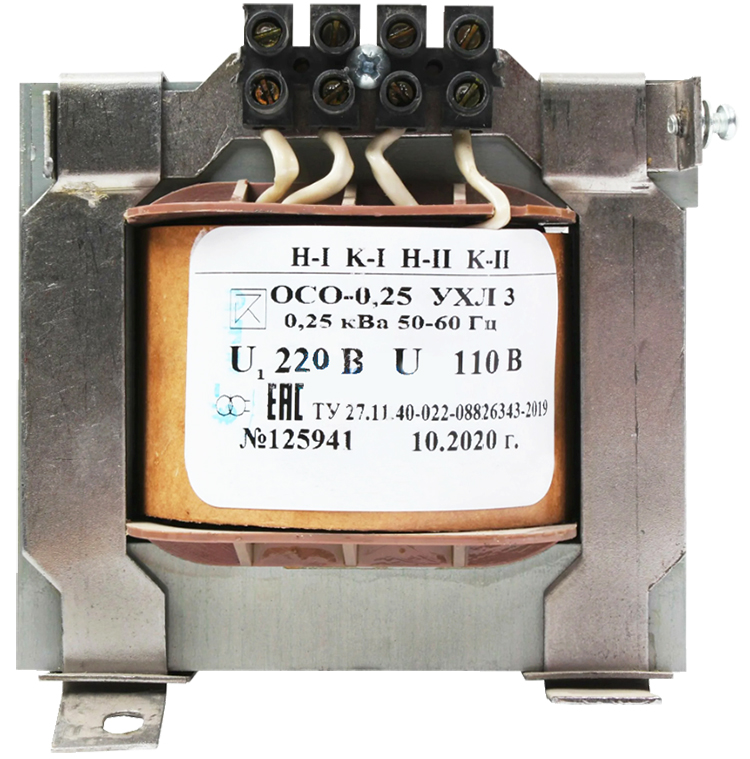 ОСО-0,25 УХЛ3 220/12-24-36-42-110, IP00, трансформатор