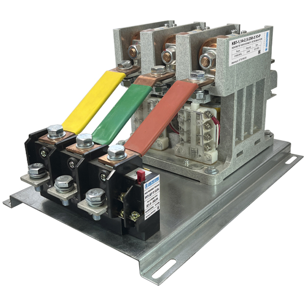 КВТ-1,14-2,5/250-3 У3-Р, трёхполюсный, 250А, 220В AC/DC, 4з+3р, нереверсивный, с реле РТТ12 167-250А, IP00, контактор вакуумный  (ЭТ)