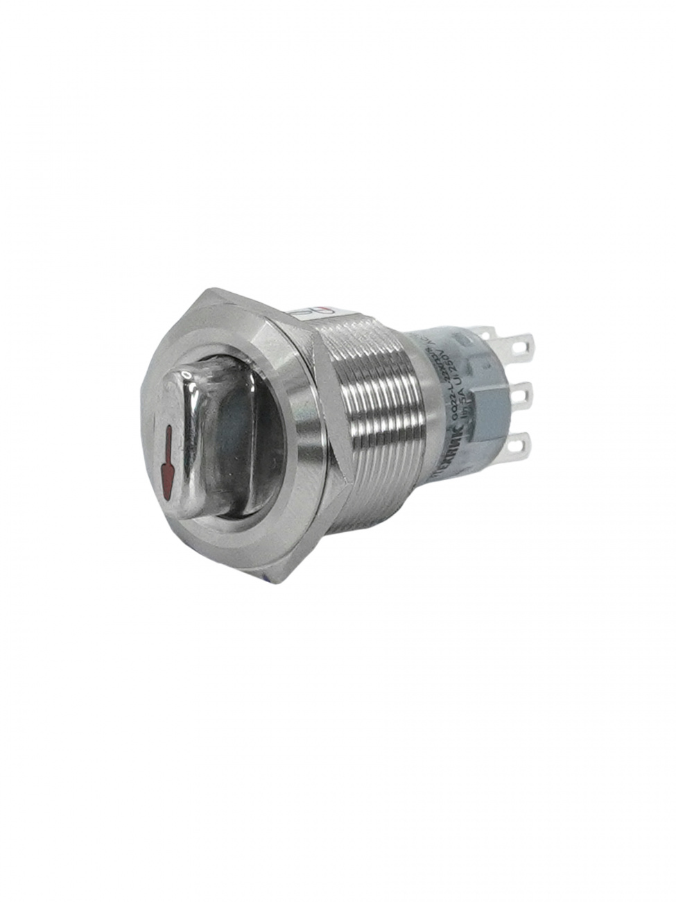 GQ22-L-22X/33/S, металл, 2NO+2NC, на 3 положения без фиксации I-О-II, d22мм, IP40, переключатель  (ЭТ)
