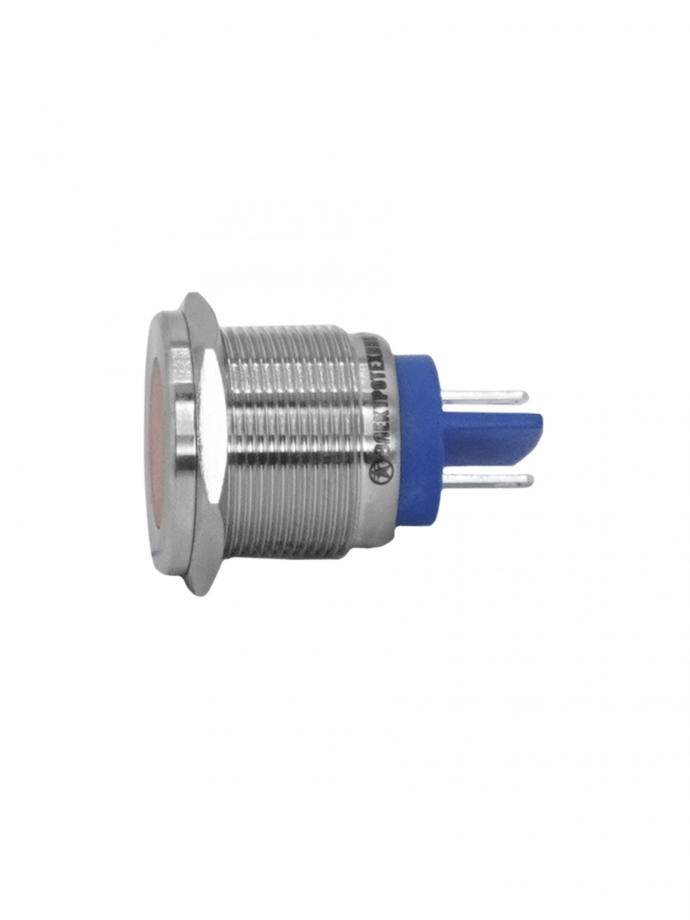 GQ22T-D/L/O/24V/S, оранжевая, металл. корпус, светодиодная матрица d=22мм, 24В AC/DC, IP67, индикаторная лампа  (ЭТ)